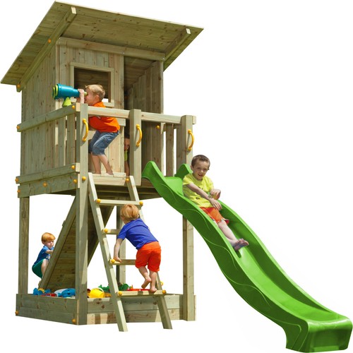 Spielturm beach hut rutsche - spielturm,