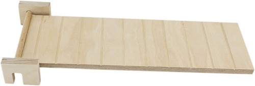 Getzoo schwenkbare holzrampe - holzrampe, l
